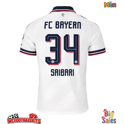 Bayern Munich Ismael Saibari #34 Replica Away Stadium Shirt 2026-27 Short Sleeve